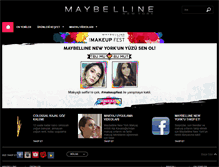 Tablet Screenshot of maybelline.com.tr