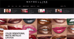 Desktop Screenshot of maybelline.co.in