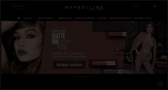 Desktop Screenshot of maybelline.lt