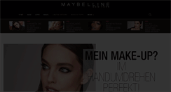 Desktop Screenshot of maybelline.de