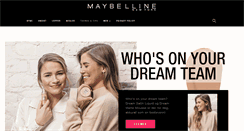 Desktop Screenshot of maybelline.no