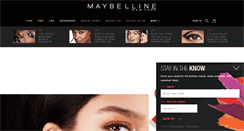 Desktop Screenshot of maybelline.sk